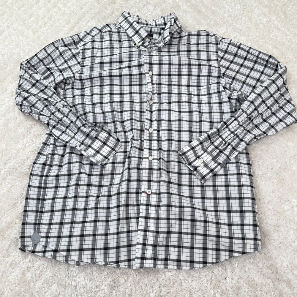 Cremieux Collection Shirt Men's L Plaid Button Shirt LS Office Career Preppy